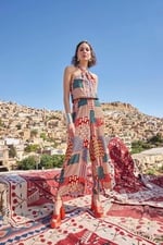 Genel Kadın Overalls Mo23006-desenli