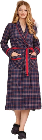 Genel Kadın Robe Cba24051-lacivert