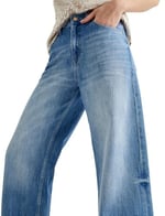 Geniş Paça Kot Pantolon Standart Bel Cepli - Bianca Wide Leg Jeans