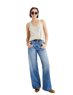 Geniş Paça Kot Pantolon Standart Bel Cepli - Bianca Wide Leg Jeans