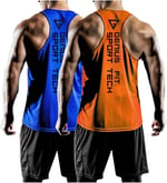 GENIUS STORE 2'li Paket Erkek Dry Fit Y-back Gym Fitness Sporcu Atleti