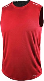 GENIUS STORE Erkek Nem Emici Hızlı Kuruma Atletik Teknik Performans Sporcu Sıfır Kol T-shirt