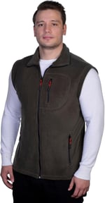 GENIUS STORE Erkek Outdoor Spor Yelek 3 Cepli Polar Yelek