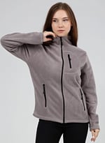 GENIUS STORE Kadın Polar Tam Fermuarlı Outdoor 3 Cepli Spor Polar Ceket