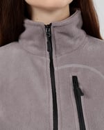 GENIUS STORE Kadın Polar Tam Fermuarlı Outdoor 3 Cepli Spor Polar Ceket