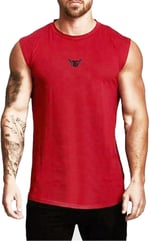 GENIUS STOREErkek Nem Emici Hızlı Kuruma Atletik Teknik Performans Sporcu Sıfır Kol T-shirt