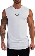 GENIUS STOREErkek Nem Emici Hızlı Kuruma Atletik Teknik Performans Sporcu Sıfır Kol T-shirt