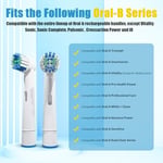 GENKENT Oral B Braun ile Uyumlu 8 Adet Yedek Diş Fırçası Kafaları, Profesyonel Elektrikli Diş Fırçası Başlıkları Oral-B Pro 500/750/1000/1500/3000/3757/5000/7000/7500/8000 için Yedek