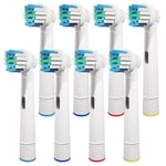 GENKENT Oral B Braun ile Uyumlu 8 Adet Yedek Diş Fırçası Kafaları, Profesyonel Elektrikli Diş Fırçası Başlıkları Oral-B Pro 500/750/1000/1500/3000/3757/5000/7000/7500/8000 için Yedek