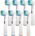 GENKENT Oral B Braun ile Uyumlu 8 Adet Yedek Diş Fırçası Kafaları, Profesyonel Elektrikli Diş Fırçası Başlıkları Oral-B Pro 500/750/1000/1500/3000/3757/5000/7000/7500/8000 için Yedek