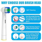 GENKENT Oral-B Braun ile Uyumlu Yedek Diş Fırçası Başlıkları, Oral B Yedek Başlıkları için 12 Adet Profesyonel Elektrikli Diş Fırçası Baş - Seçenekler: 1 Count (Pack of 8), 4 Count (Pack of 1), 12 PCS