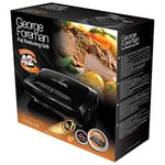 George Foreman 24340-56 Fitness Mangalı Entertaining, Temas Izgarası, Panini ve Sandviç Izgarası, 34,5 x 21 cm Büyük Izgara Yüzeyi, Siyah - Seçenekler: 399x157x352