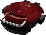 George Foreman 24640-56 Fitness Mangalı Entertaining 360°, Ekstra Büyük Izgara Yüzeyi, Ø 30 cm, Pizza Pişirme Tepsisi, Kırmızı/Siyah