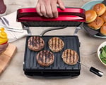 George Foreman Precision Fitness Izgara, Akıllı Sıcaklık Sensörü, 5 Farklı Mod, Contact Grill, Panini ve Sandviç Izgara, 29 X 19 Cm Izgara Yüzeyi, Kırmızı 24001-56