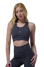 George Phoenix Aero Motion - Füme Geniş Askılı Kaplı ve Destekli Spor Sütyeni