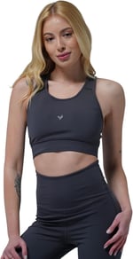 George Phoenix Aero Motion - Füme Geniş Askılı Kaplı ve Destekli Spor Sütyeni