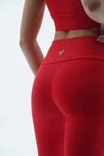 George Phoenix Aero Motion - Kırmızı Yüksek Bel Push-Up Toparlayıcı Bisikletçi Taytı