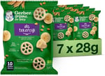 Gerber Organic Diş Tekerciği Tahıl Bazlı ve Muzlu Bebek ve Küçük Çocuk Ek Gıdası 7 x 28g