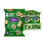 Gerber Organic Diş Tekerciği Tahıl Bazlı ve Muzlu Bebek ve Küçük Çocuk Ek Gıdası 7 x 28g