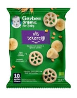 Gerber Organic Diş Tekerciği Tahıl Bazlı ve Muzlu Bebek ve Küçük Çocuk Ek Gıdası 7 x 28g