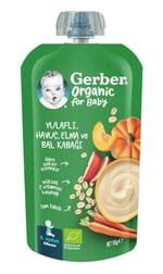 Gerber Organik Yulaflı Elma, Havuç ve Balkabaklı Püre 110g - Seçenekler: Armut, Armut Elma ve Muz, Elma, Elma ve Mango...