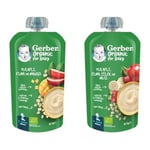 Gerber Organik Yulaflı Elma ve Mango Püresi 8x110g ve Gerber Organic Yulaflı Elma, Çilek ve Muz Püre 8x110g​