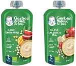Gerber Organik Yulaflı Elma ve Mango Püresi 8x110g ve Gerber Organic Yulaflı Elma, Çilek ve Muz Püre 8x110g​