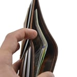 Gerçek Deri 7 Bölmeli Cüzdan, Hakiki Deri Klasik Unisex Cüzdan, Erkek Cüzdan, Kadın Cüzdan, Minimal Yatay Cüzdan, Şık Para ve Kartlık, Hediyelik Ürün (taba)