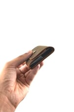 Gerçek Deri Çıtçıtlı Kağıt Banknot Cüzdanı, Gerçek Deri Çıtçıtlı Kağıt Para Cüzdanı (taba)