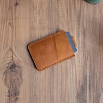 Gerçek Deri Kartlık, Kağıt Para Bölmeli, Kolay Kullanım, Minimalist Tasarım, Hakiki Deri, Çekmeli, Erkek Cüzdan, Uniseks, Kredi Kartı Cüzdan (Camel)