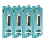 Germ Guardian FLT48254PK GermGuardian FLT4825 HEPA yedek filtre B, AC4825E, AC4300BPTCA, AC4850PT, AC4900CA, CDAP4500BCA, CDAP4500WCA hava temizleyici, 4 adet, gri, siyah