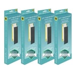 Germ Guardian FLT48254PK GermGuardian FLT4825 HEPA yedek filtre B, AC4825E, AC4300BPTCA, AC4850PT, AC4900CA, CDAP4500BCA, CDAP4500WCA hava temizleyici, 4 adet, gri, siyah
