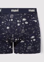 Gezegen Baskılı Lacivert Boxer 092456-33648