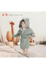 Gezenbebe Hero Kahraman Kapüşonlu Havlu Bebek Çocuk Bornozu Koala 2-4 Yaş