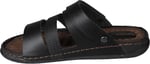GEZER Erkek Siyah Sandalet Terlik Ortopedik Comfort tabanlı Siyah 40 40 EU