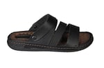 GEZER Erkek Siyah Sandalet Terlik Ortopedik Comfort tabanlı Siyah 40 40 EU