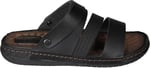 GEZER Erkek Siyah Sandalet Terlik Ortopedik Comfort tabanlı Siyah 40 40 EU