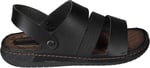 GEZER Erkek Siyah Sandalet Terlik Ortopedik Comfort tabanlı Siyah 40 40 EU
