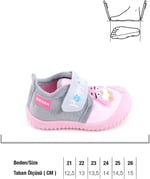 Gezer Kışlık Cırtlı Ayarlanabilir Rahat Taban Happy Birds Bebe Kız Panduf Ayakkabı GA2KBM.03364.00