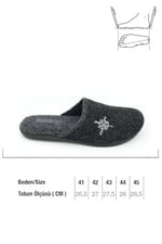 Gezer Kışlık Erkek Keçe Çıkarılabilir Taban Ev Bahçe Terlik GT1KMM.15339.00