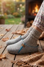 Gezer Kışlık Keçe Comfort Taban Kadın Ev Bahçe Terlik GT1KZE.15423.04