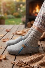 Gezer Kışlık Keçe Comfort Taban Kadın Ev Bahçe Terlik GT1KZE.15423.04