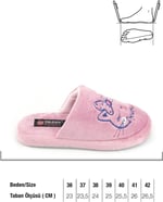 Gezer Kışlık Nakışlı Tasarım Fashion Ev Bahçe Kadın Terlik GT7KZE.14683.00
