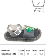 Gezer Yazlık Erkek Çocuk Suni Deri Işıklı Rahat Taban Ayarlanabilir Dino Sandalet GK2YPE.00211.00