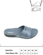 Gezer Yazlık Koleksiyon Erkek Terlik GT1YME.14552.00, Füme, 45