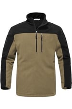 Ghassy Co. Erkek Mountain Windproof Yarım Fermuarlı Cepli Polar