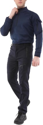 Ghassy Co. Erkek Military mbat Alt Üst Softshell Takım LACİVERT XXL
