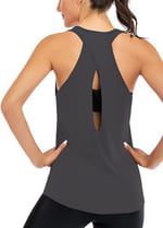 Ghassy Co. Kadın Cross Running Çapraz Sırtı Açık Antrenman Yoga Spor Atlet Tank Tops 1782