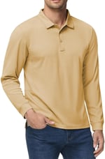 Ghassy Co. Erkek Jersey Golf Polo Gömlek Pike Performans Taktik Askeri Uzun Kollu T-Shirt