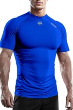 Ghassy Co. Erkek Premium Nefes Alabilen Hızlı Kuruma Koşu Fitness Reflektör Armalı Spor T-shirt